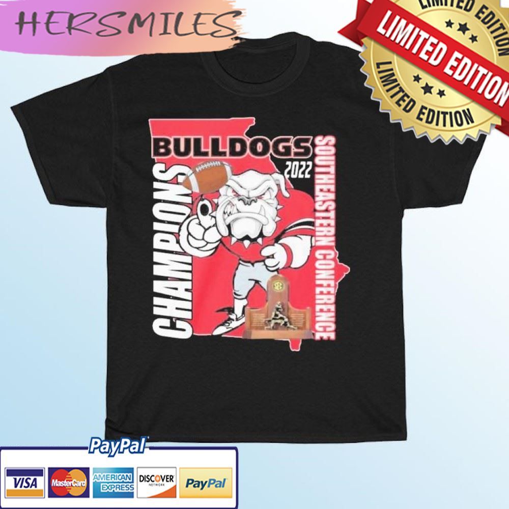 Uga Georgia Bulldogs 2022 Southeastern Conference Champions T-shirt Uga Georgia Bulldogs 2022 Southeastern Conference Champions T-shirt