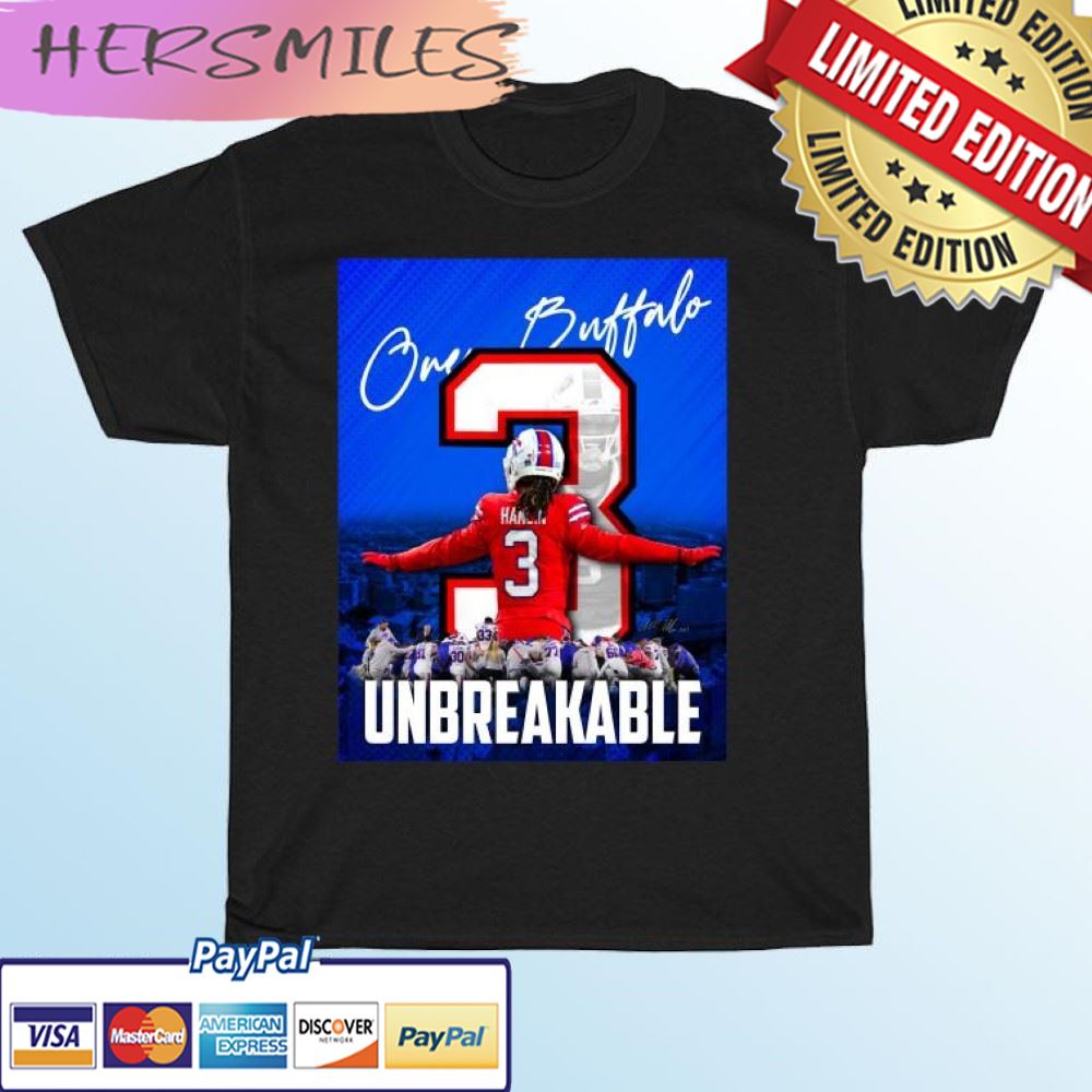 Unbreakable Damar Hamlin One Buffalo Bills T-shirt Unbreakable Damar Hamlin One Buffalo Bills T-shirt