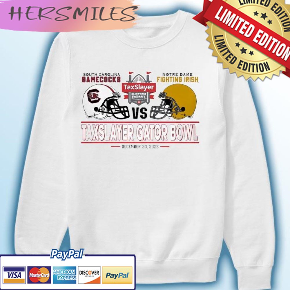 University of South Carolina Football vs Notre Dame 2022 Gator Bowl Bound T-shirt University of South Carolina Football vs Notre Dame 2022 Gator Bowl Bound T-shirt