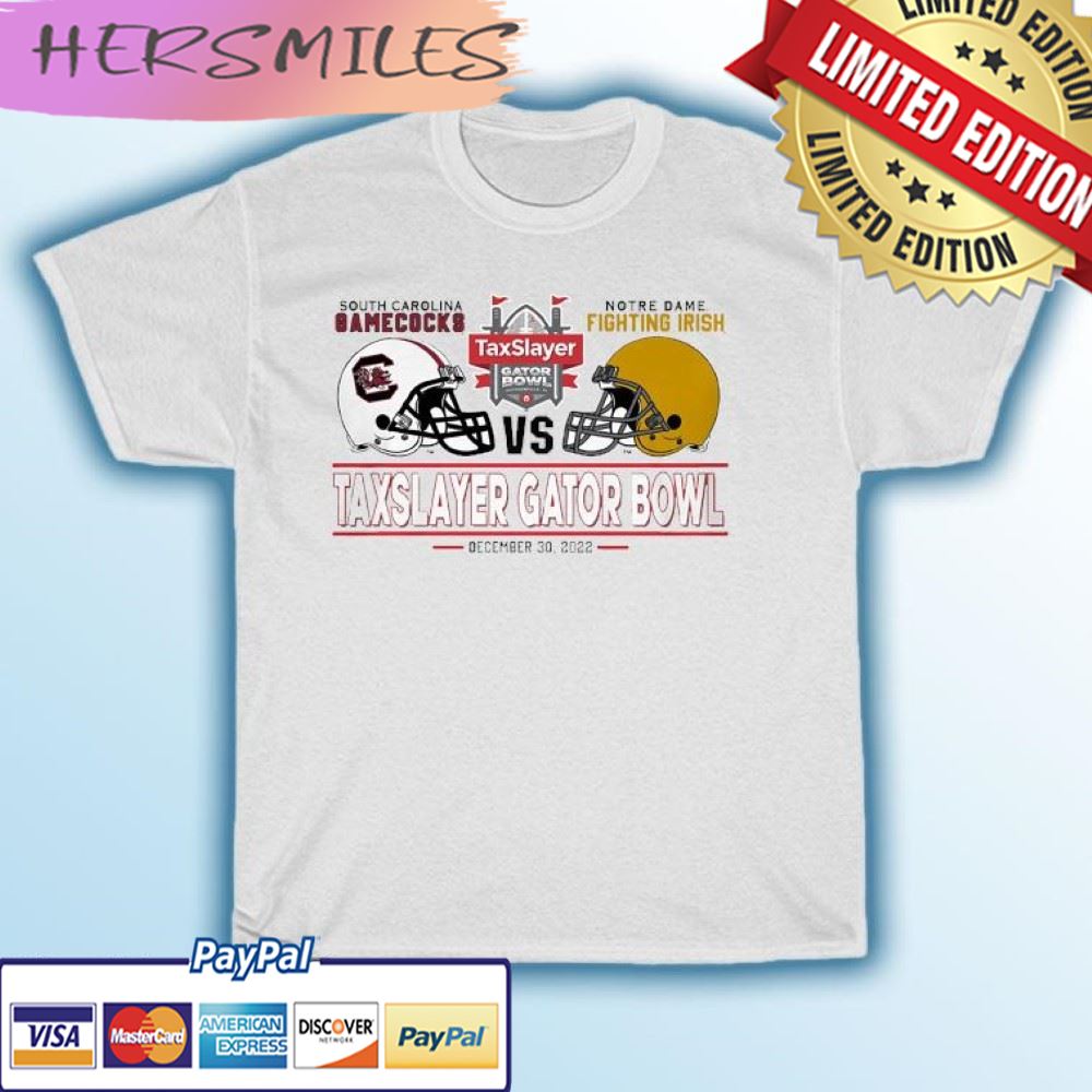 University of South Carolina Football vs Notre Dame 2022 Gator Bowl Bound T-shirt University of South Carolina Football vs Notre Dame 2022 Gator Bowl Bound T-shirt