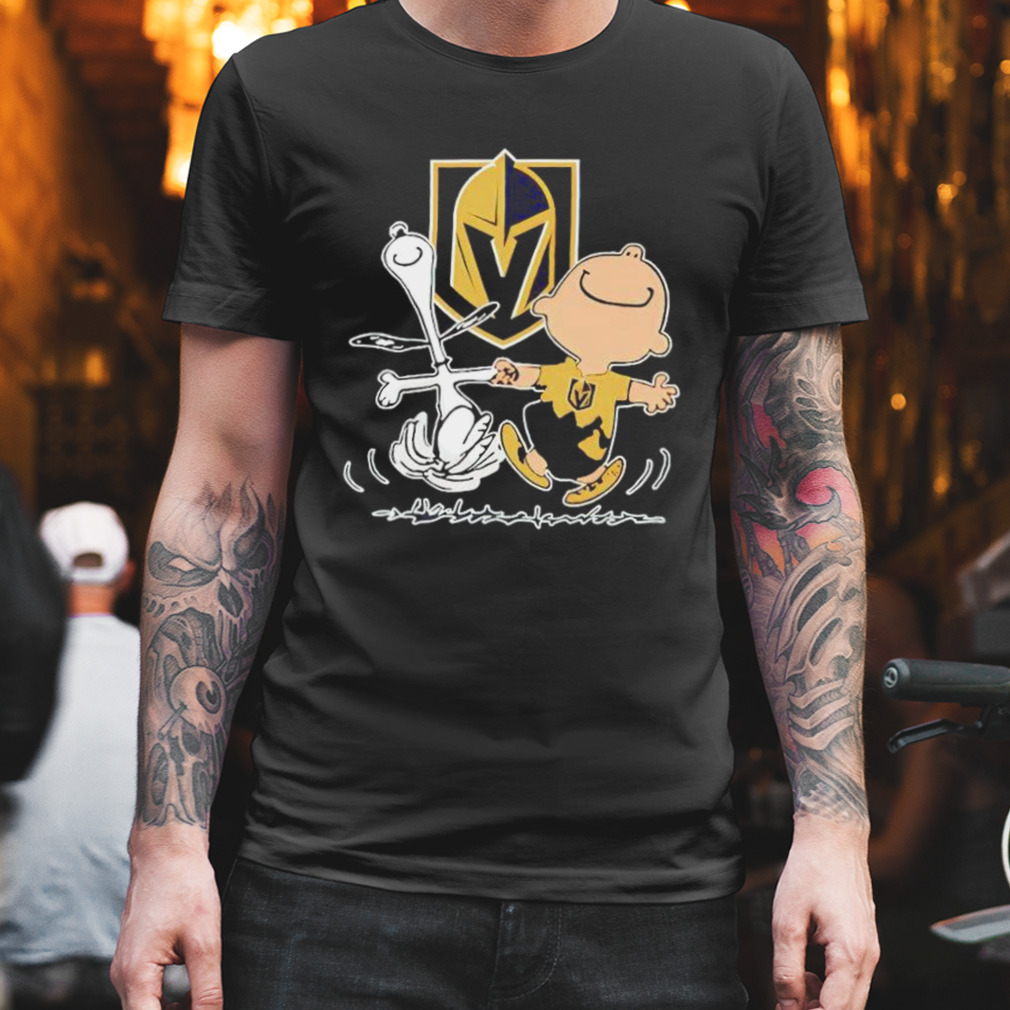 Vegas Golden Knights Snoopy And Charlie Brown Dancing Shirt