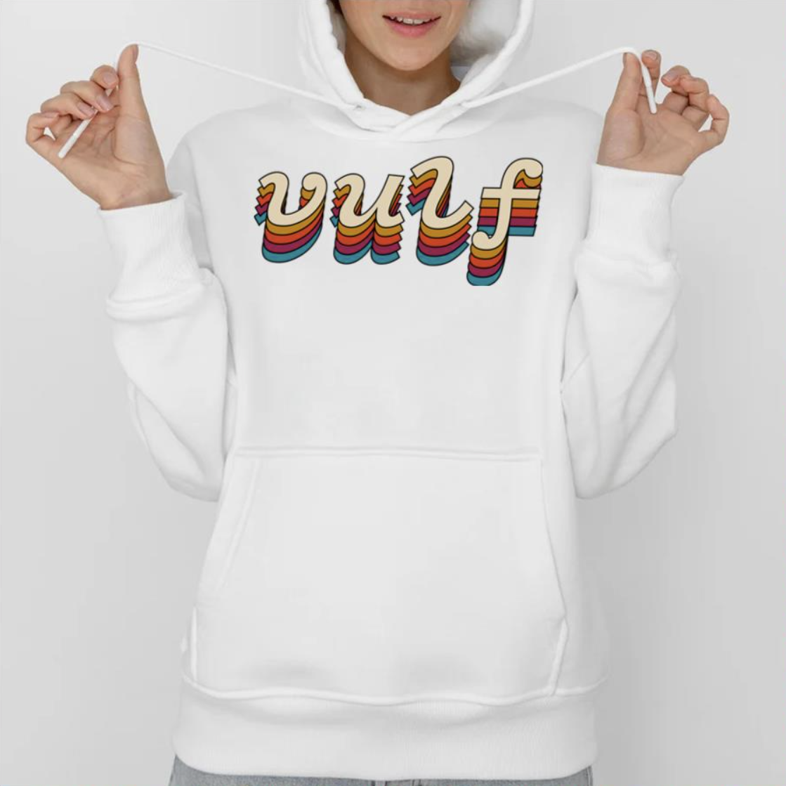 Vulf Vintage Typography Shirt Vulf Vintage Typography Shirt