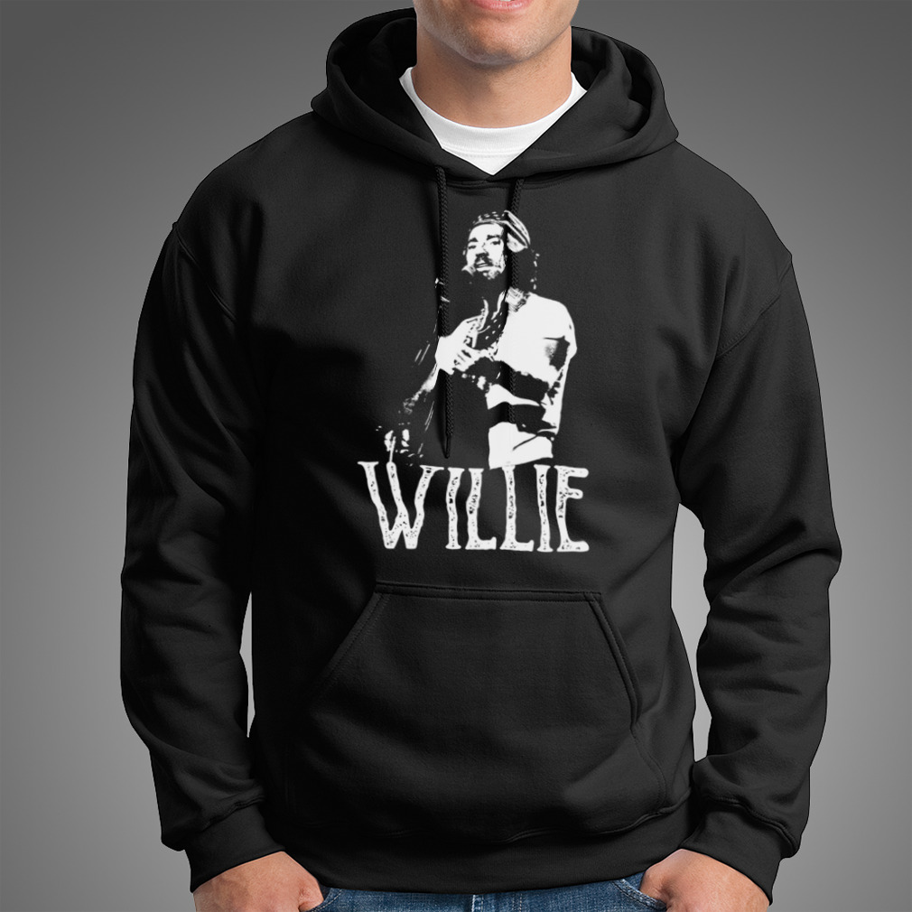 White The Stencil Willie Nelson Shirt