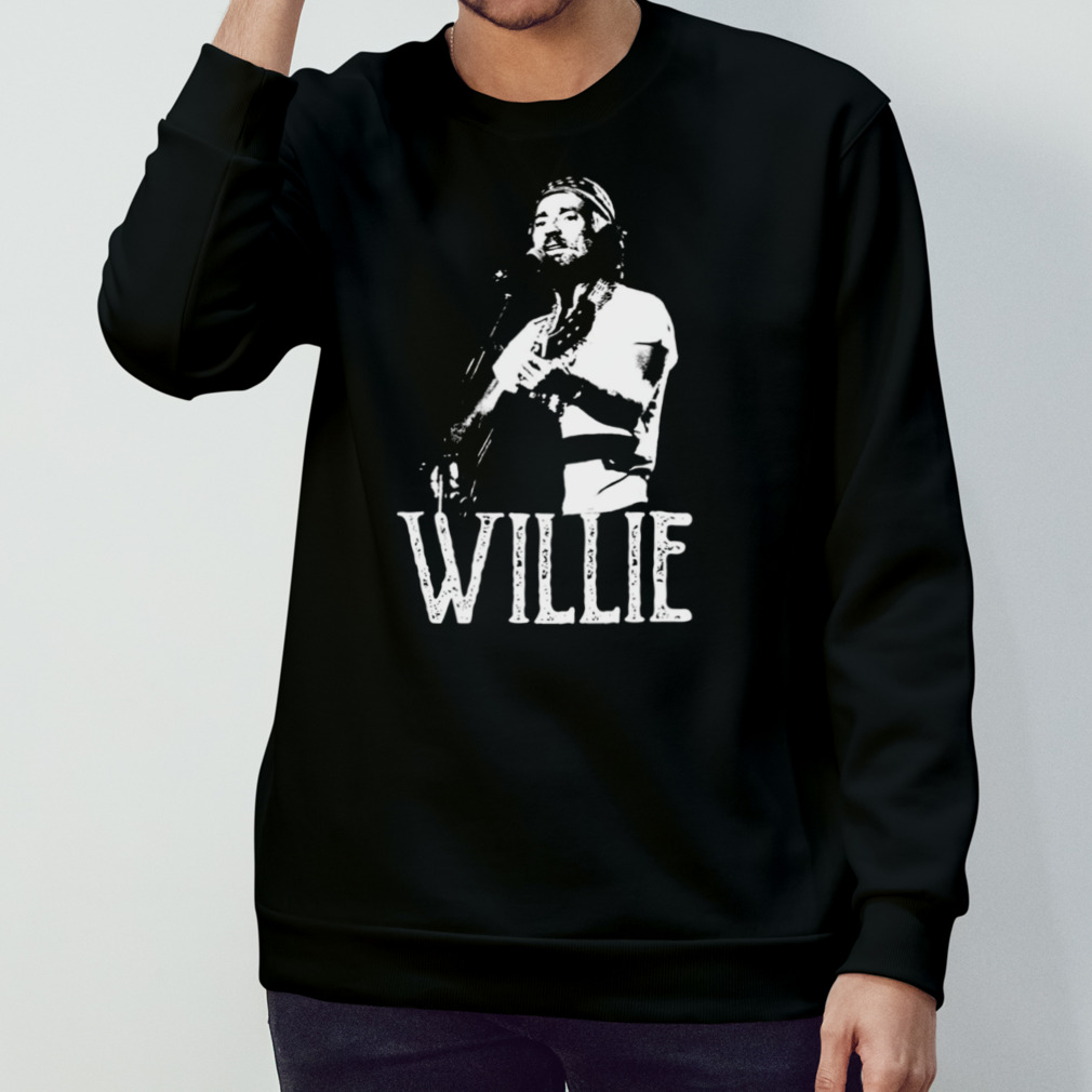 White The Stencil Willie Nelson Shirt White The Stencil Willie Nelson Shirt