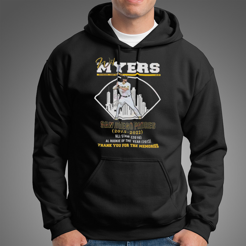 Wil Myers San Diego Padres 2015-2022 Thank You For The Memories Signature Shirt