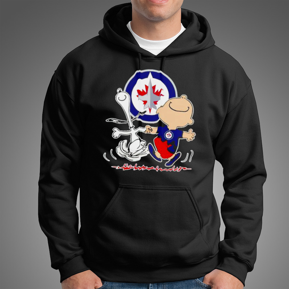 Winnipeg Jets Snoopy And Charlie Brown Dancing Shirt Winnipeg Jets Snoopy And Charlie Brown Dancing Shirt