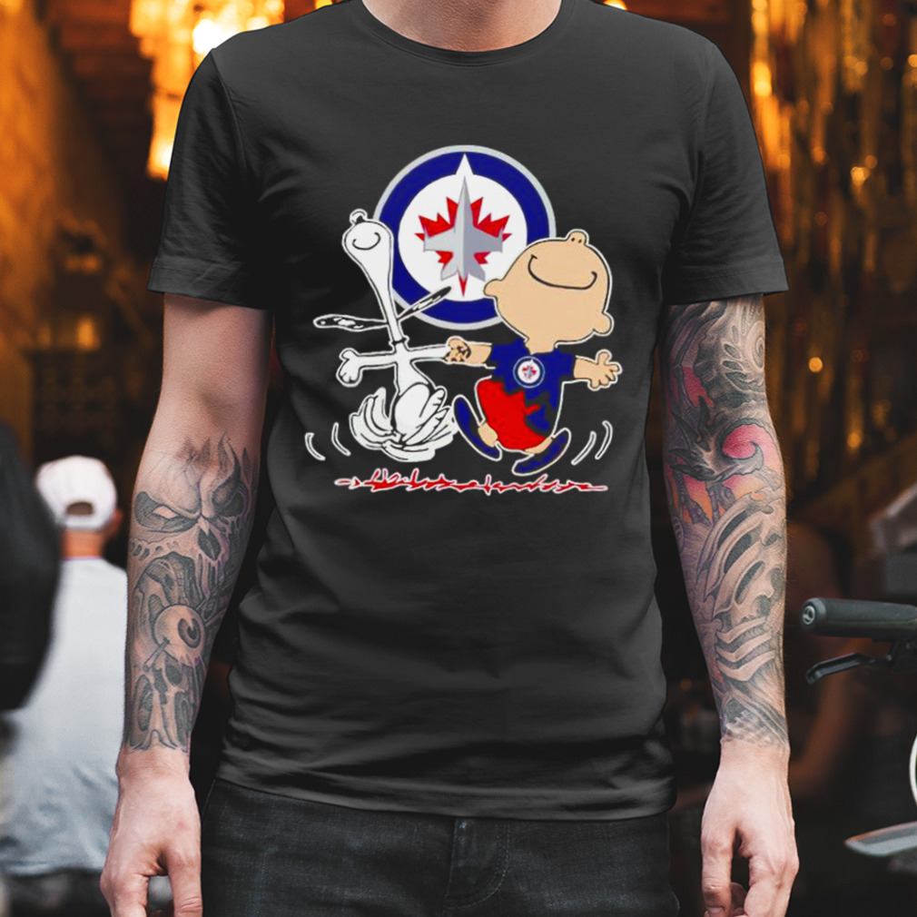 Winnipeg Jets Snoopy And Charlie Brown Dancing Shirt