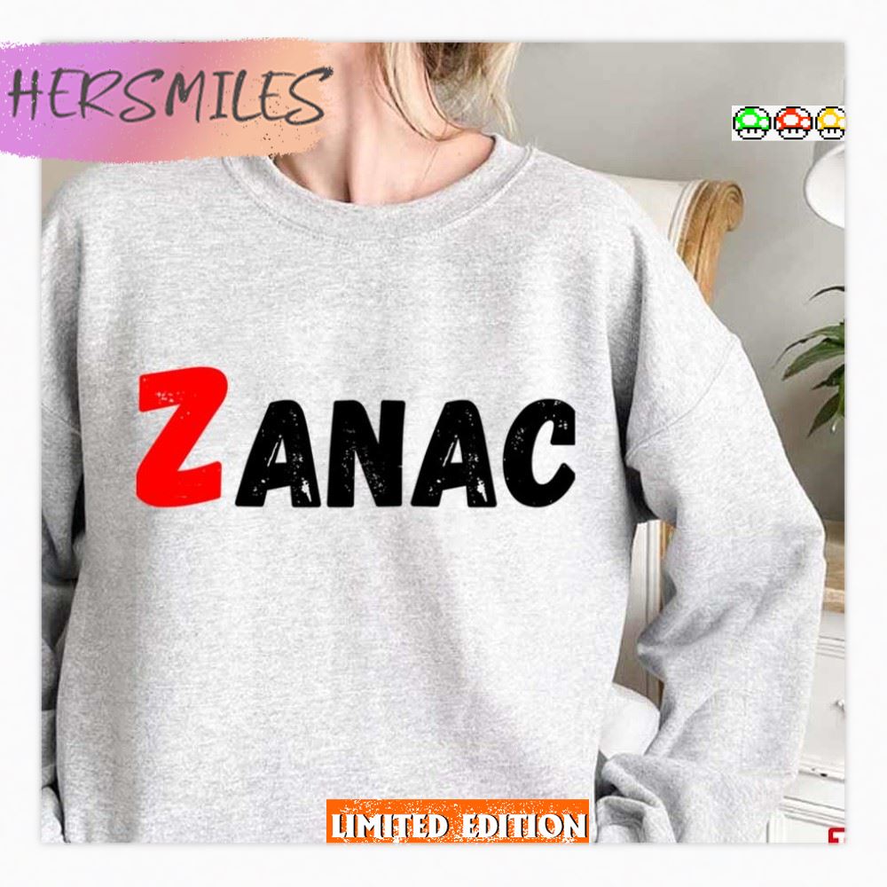 Zanac Typographic Logo  T-shirt