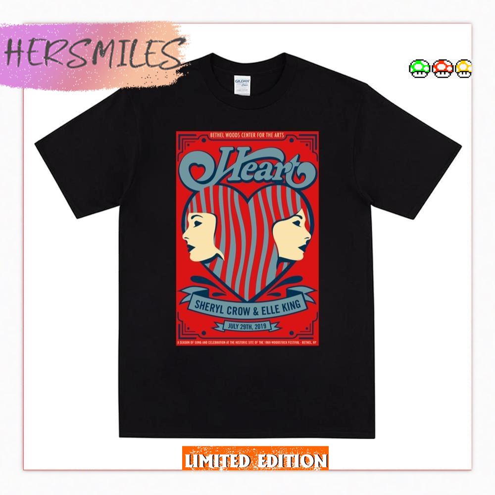 1980 Heart Sheryl Crow &amp Elle King T-Shirt