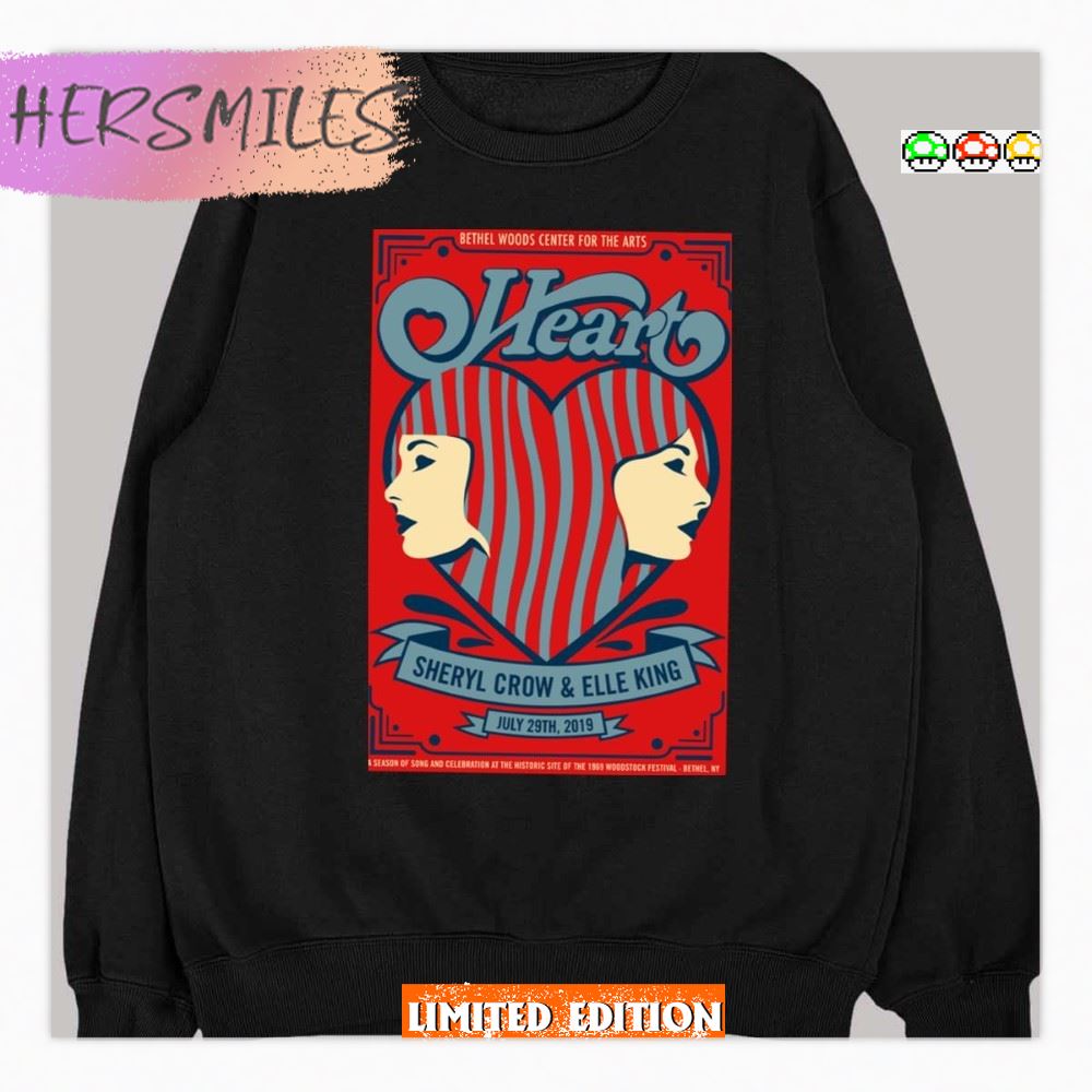 1980 Heart Sheryl Crow &amp Elle King T-Shirt