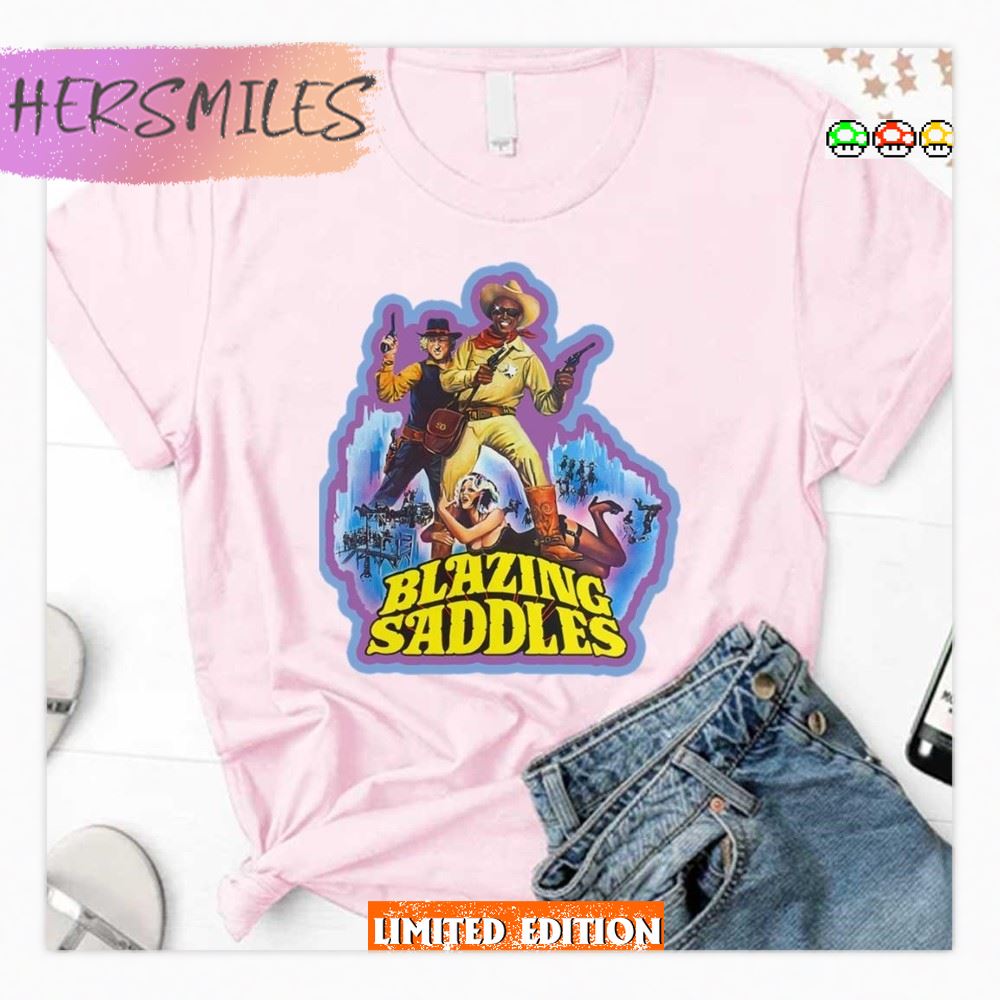 90s Cowboys Movie Blazing Saddles T-Shirt