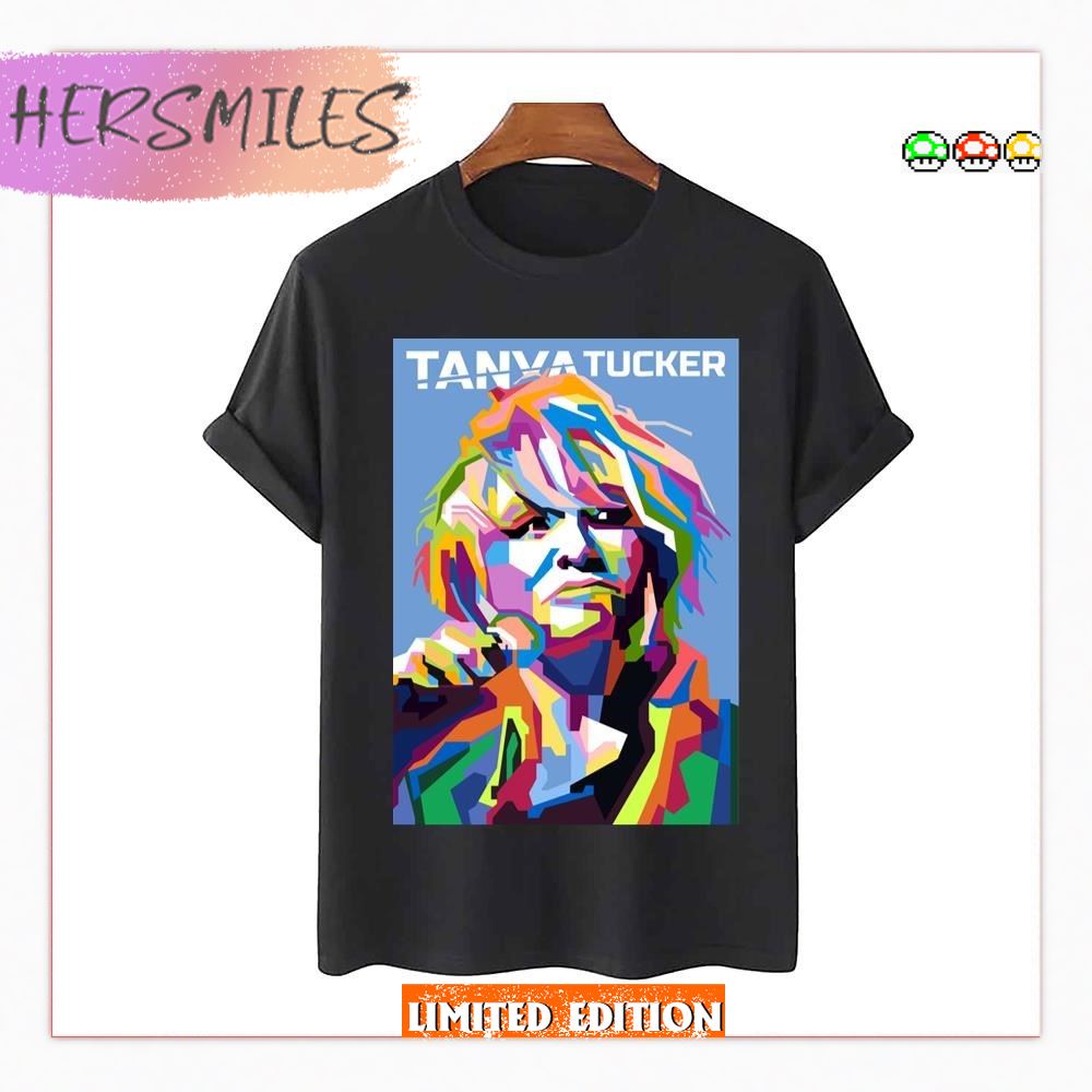 Abstract Geometric Tanya Tucker In Wpap T-Shirt