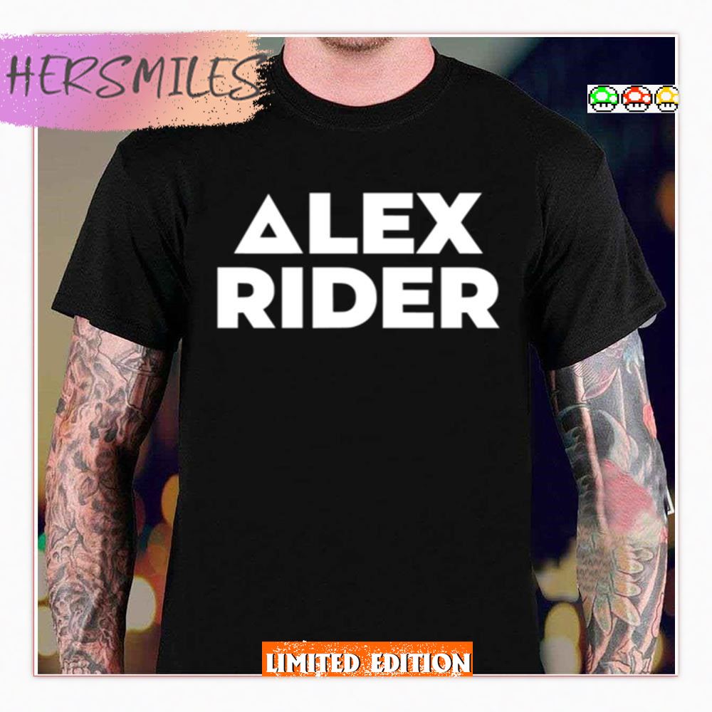 Alex Rider White Typographic Design T-shirt Alex Rider White Typographic Design T-shirt
