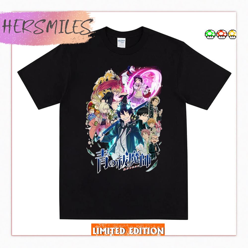 All Characters Design Blue Exorcist T-shirt