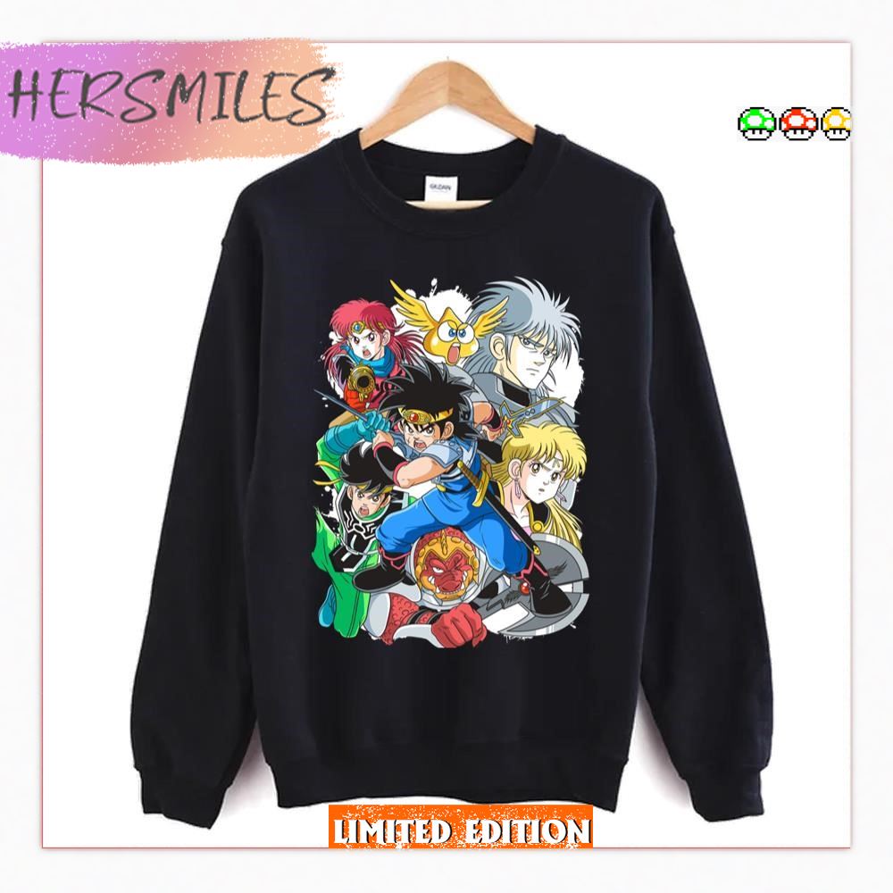 All Characters Warrior Dragon Quest T-shirt