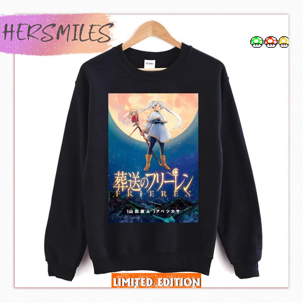 Anime Design Sousou No Frieren T-shirt Anime Design Sousou No Frieren T-shirt