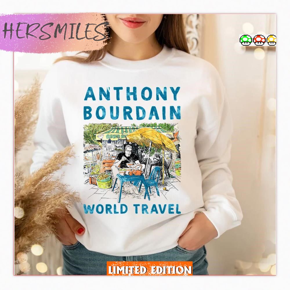 Anthony Michael Bourdain World Travel Food T-shirt