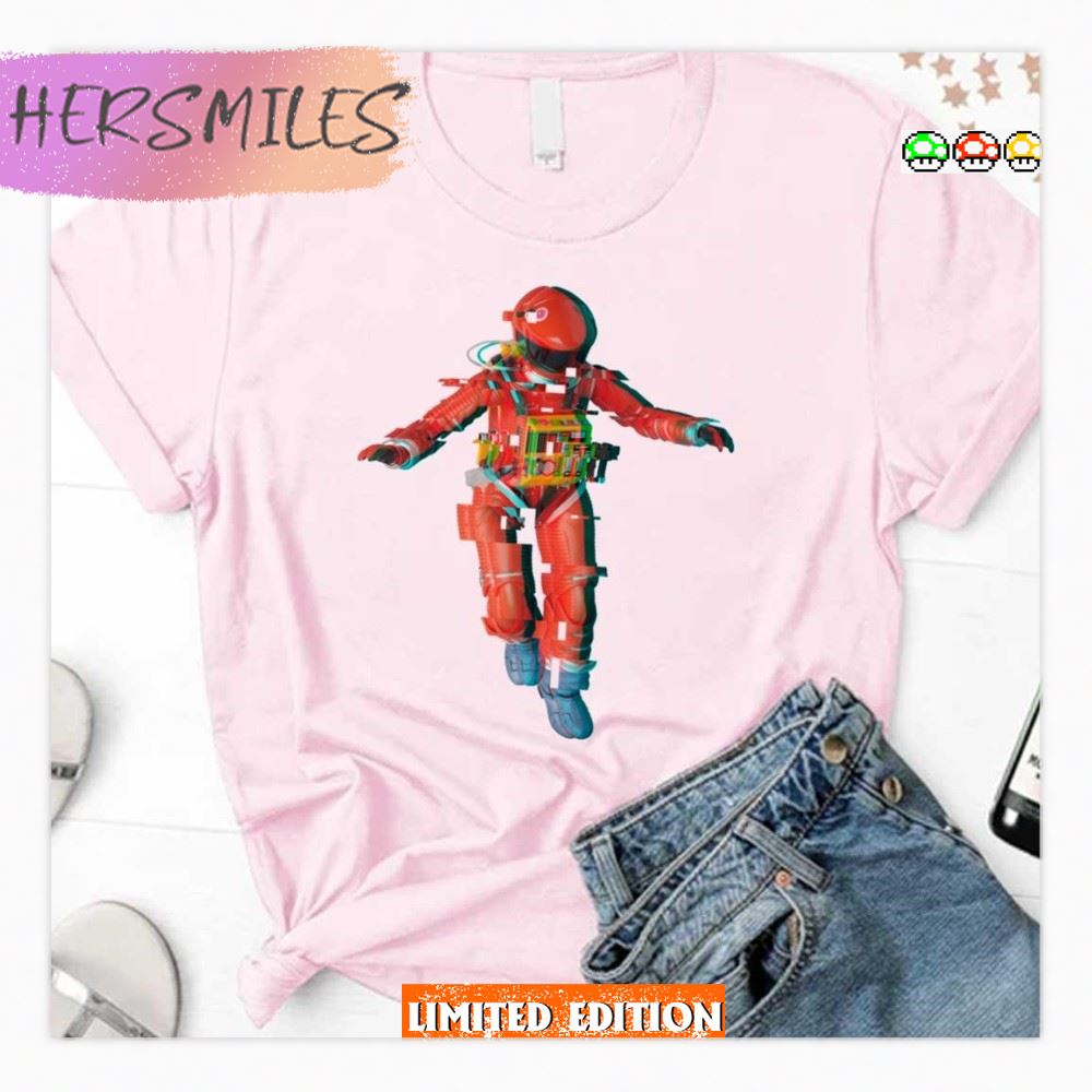 Astronaut Glitch 2001 A Space Odyssey T-Shirt