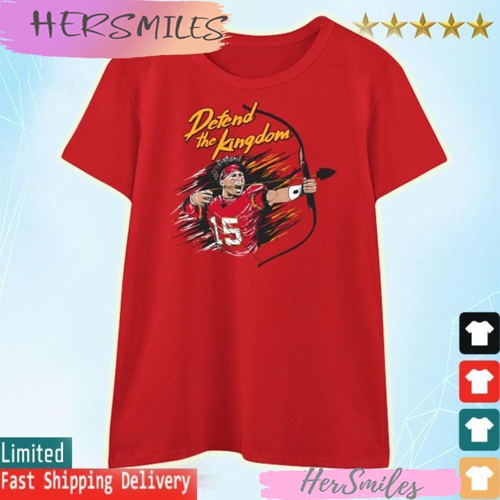 Awesome Patrick Mahomes II Kansas City Chiefs defend the Kingdom 2023 T-shirt