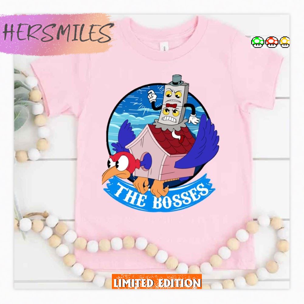 Beautiful Model Multiplayer Cuphead Video Game T-shirt