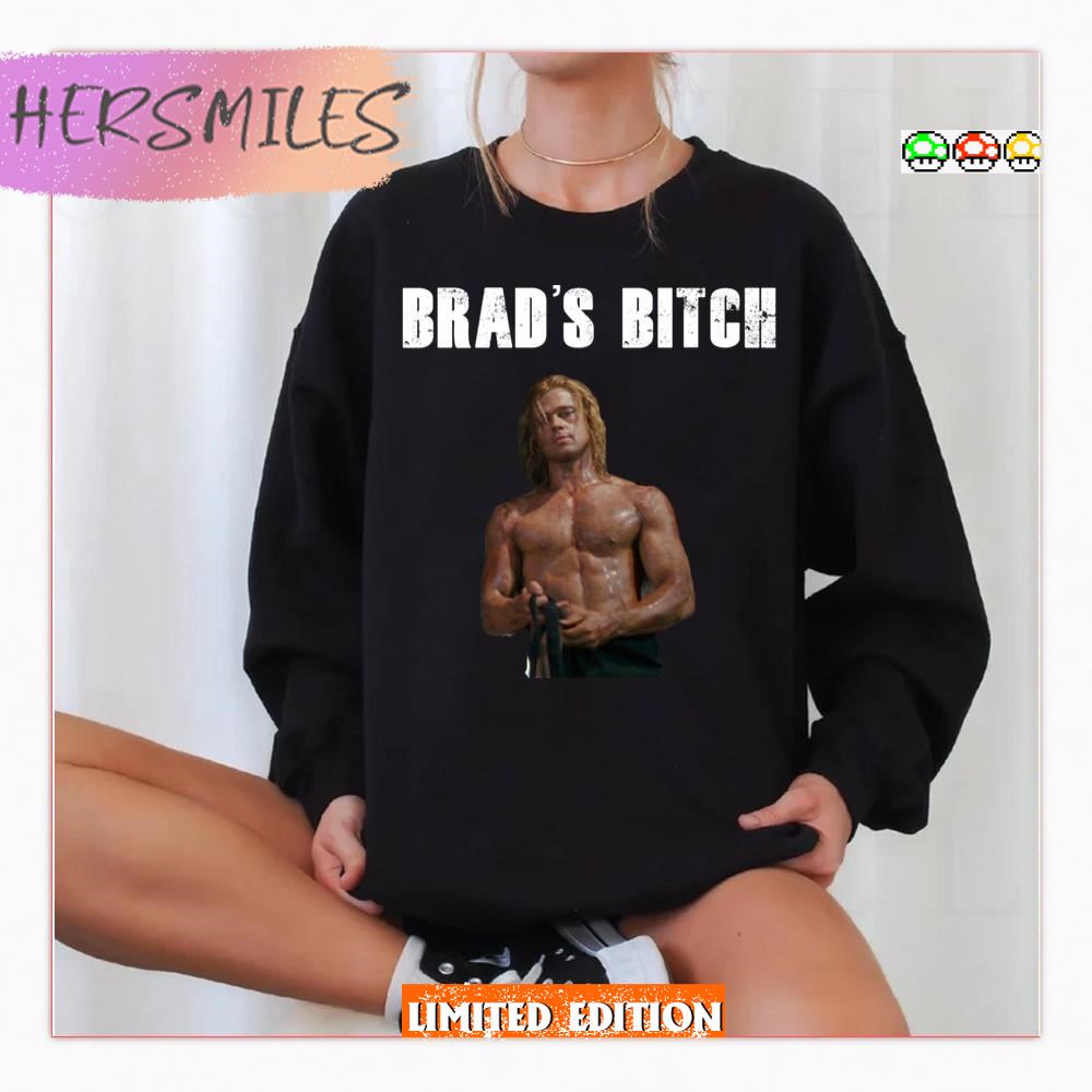 Brad’s Bitch Burn After Reading Brad Pitt Troy T-Shirt
