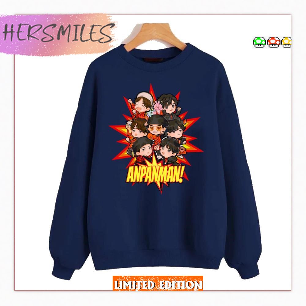 Bts Design Anpanman Cartoon Art T-shirt