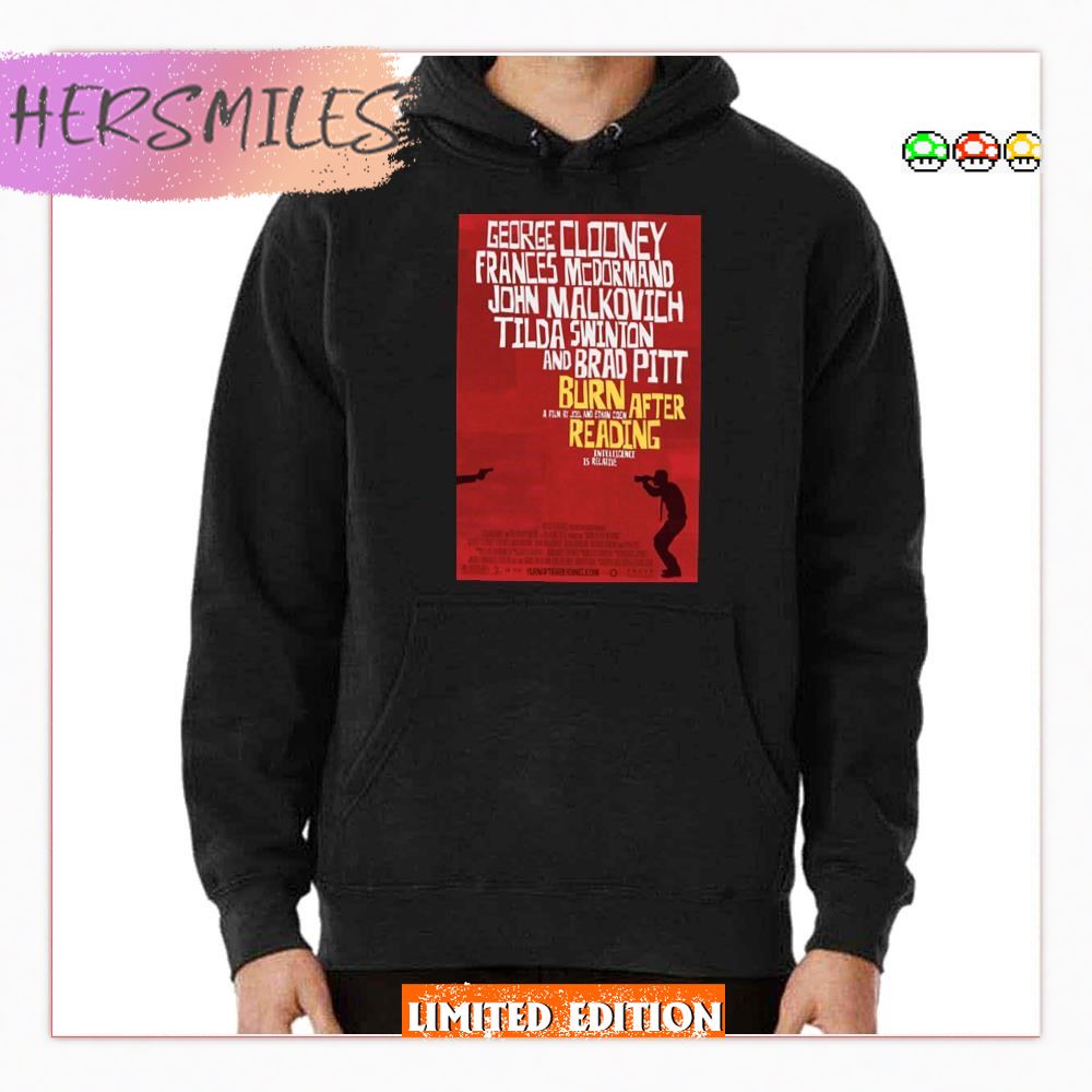 Burn After Reading Movie Red Graphic T-Shirt