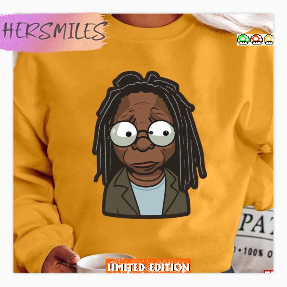 Cartoon Whoopi Goldberg Meme T-Shirt