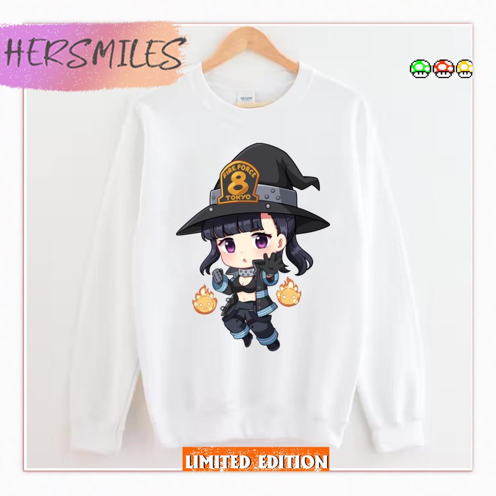 Chibi Character Fire Force Maki Oze T-shirt