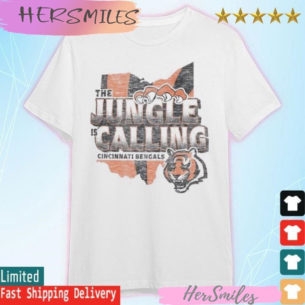 Cincinnati Bengals 2023 NFL Playoffs The Jungle is Calling Regional Franklin T-shirt