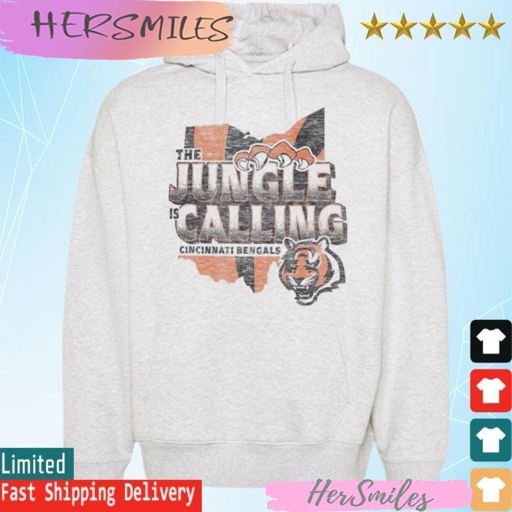 Cincinnati Bengals 2023 NFL Playoffs The Jungle is Calling Regional Franklin T-shirt