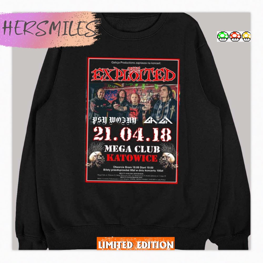 Club The Exploited On Stage T-shirt