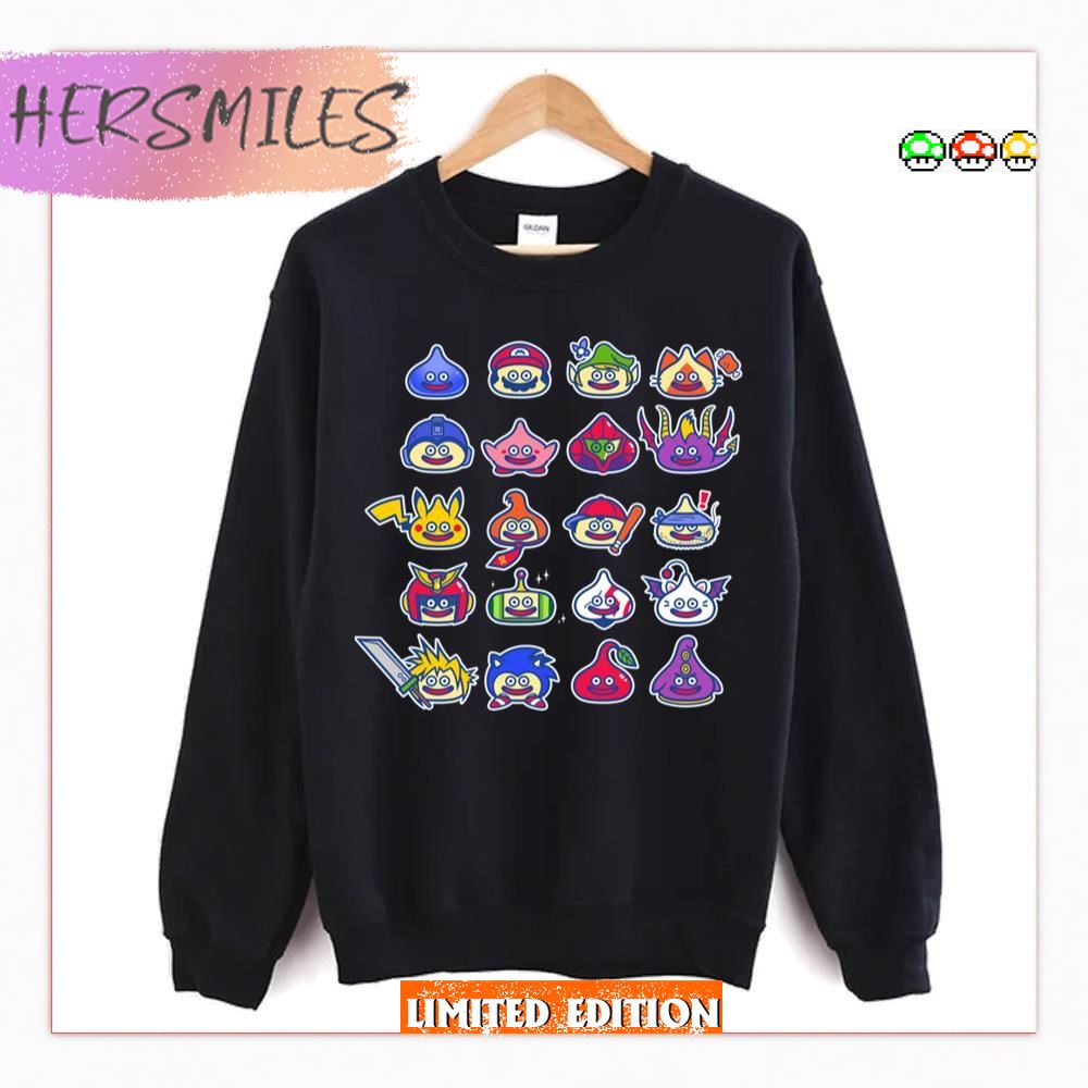 Command All Game Characters Pokemon Mario Sonic T-shirt