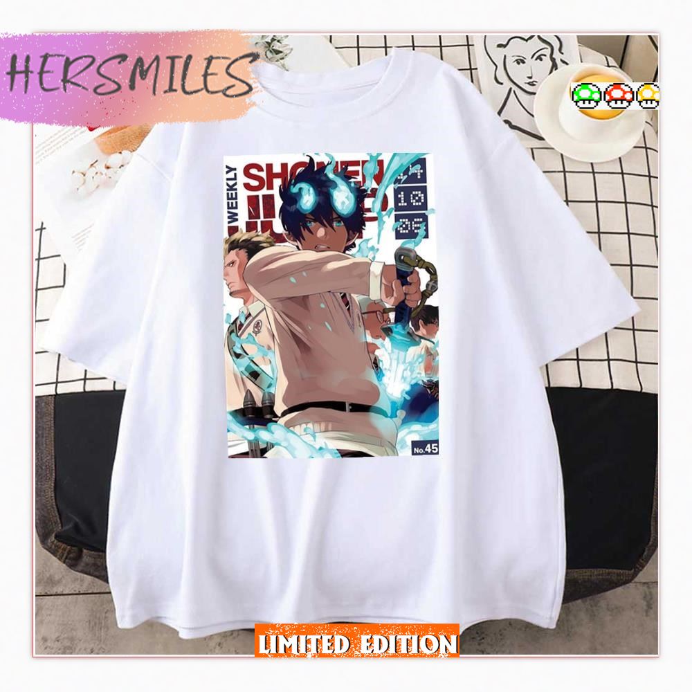 Cover Art Blue Exorcist Shonen Jump T-shirt