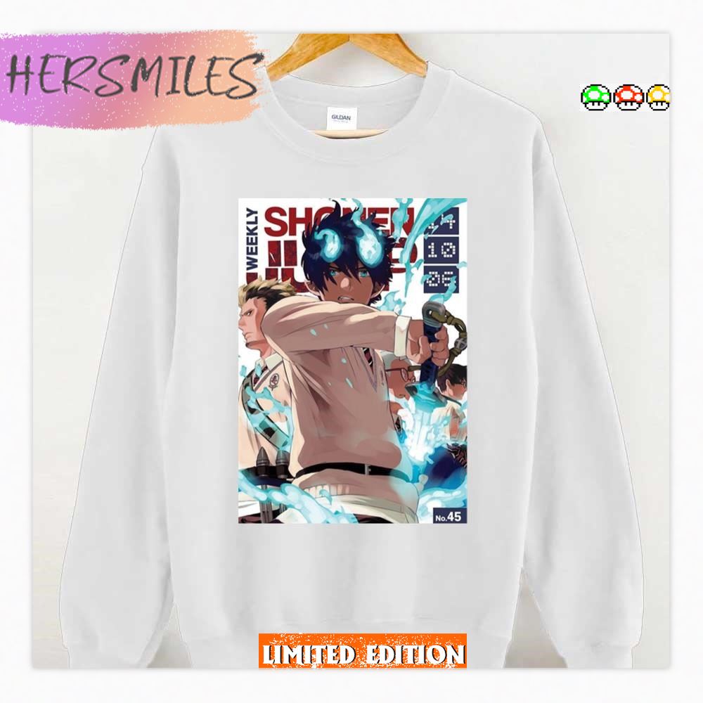 Cover Art Blue Exorcist Shonen Jump T-shirt