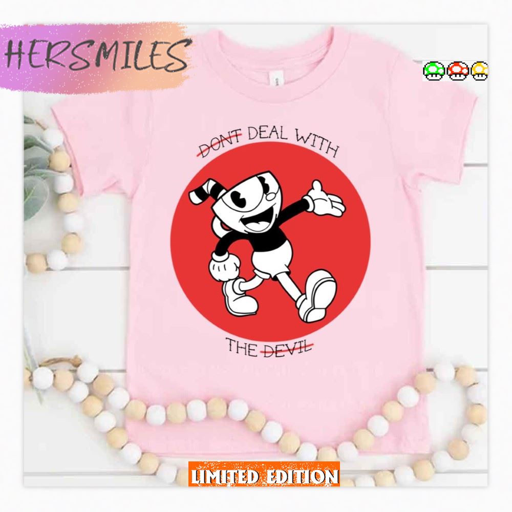 Cuphead Don T Deal With The Devil Red Design T-shirt