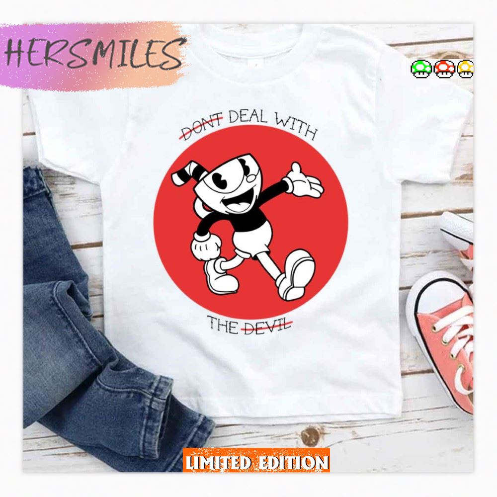 Cuphead Don T Deal With The Devil Red Design T-shirt Cuphead Don T Deal With The Devil Red Design T-shirt