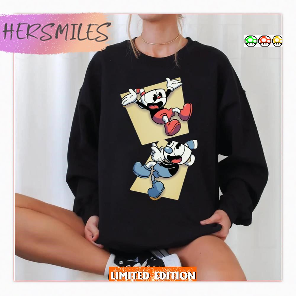 Cupphead Red And Blue The Cuphead Show T-shirt