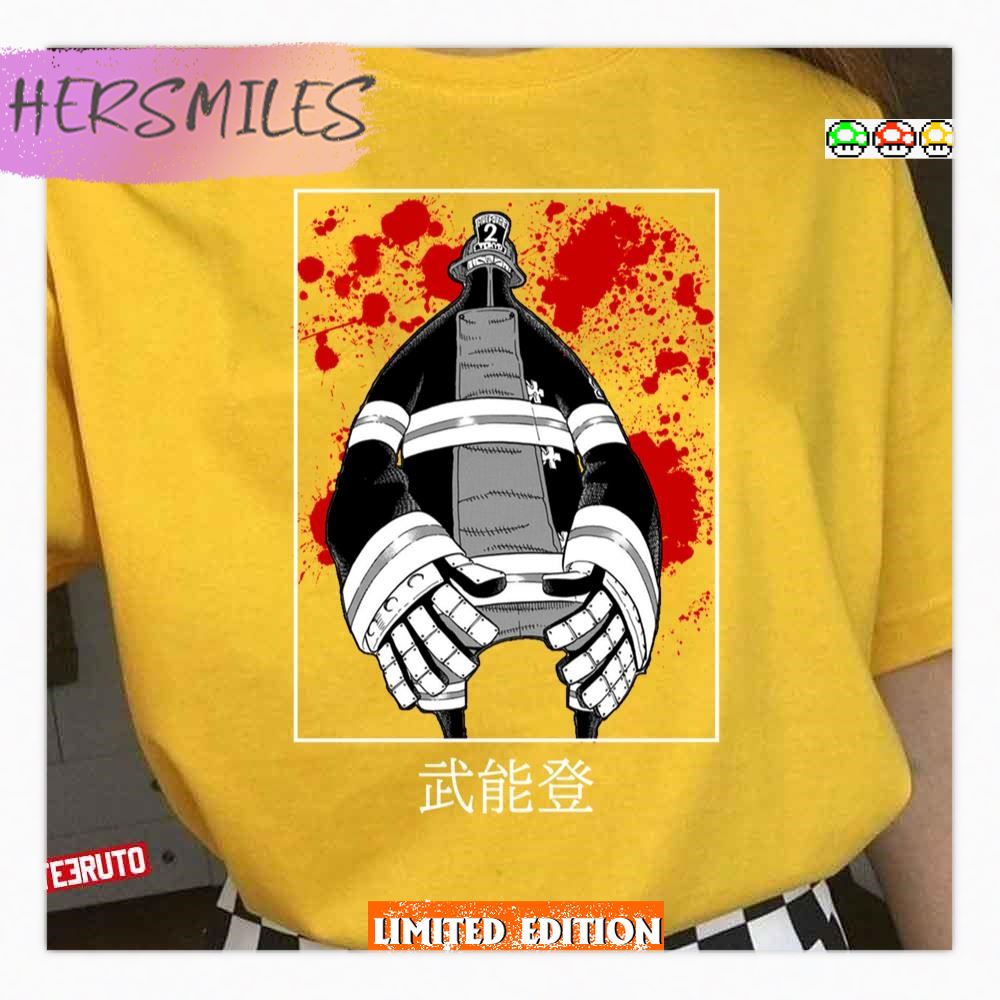 Demon Design Fire Force Takeru Noto T-shirt