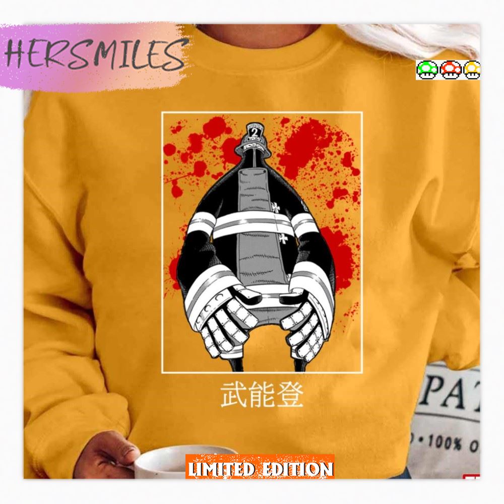 Demon Design Fire Force Takeru Noto T-shirt