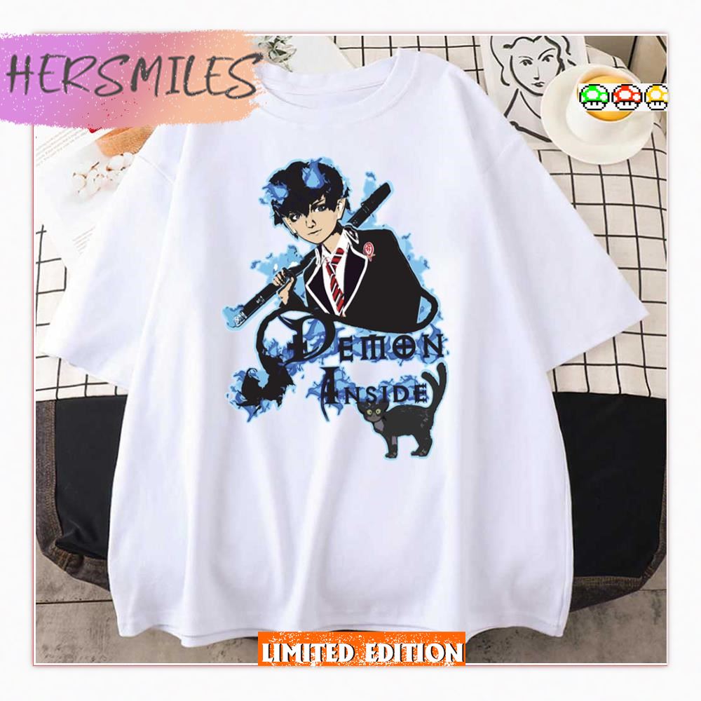 Demon Inside Blue Exorcist Rin T-shirt
