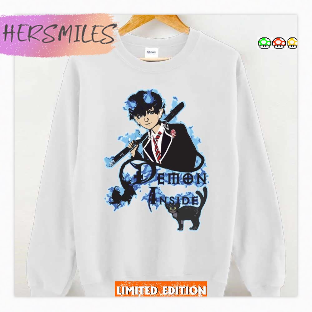Demon Inside Blue Exorcist Rin T-shirt