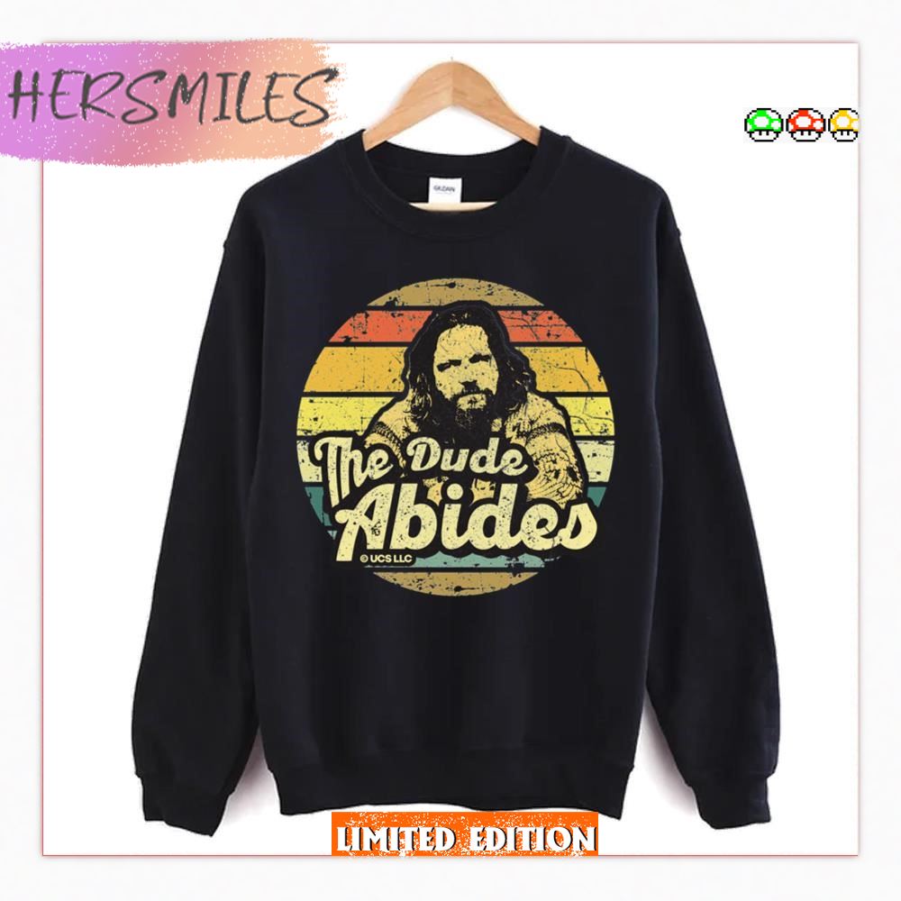 Distressed Design The Big Lebowski The Dude Abides T-Shirt Distressed Design The Big Lebowski The Dude Abides T-Shirt