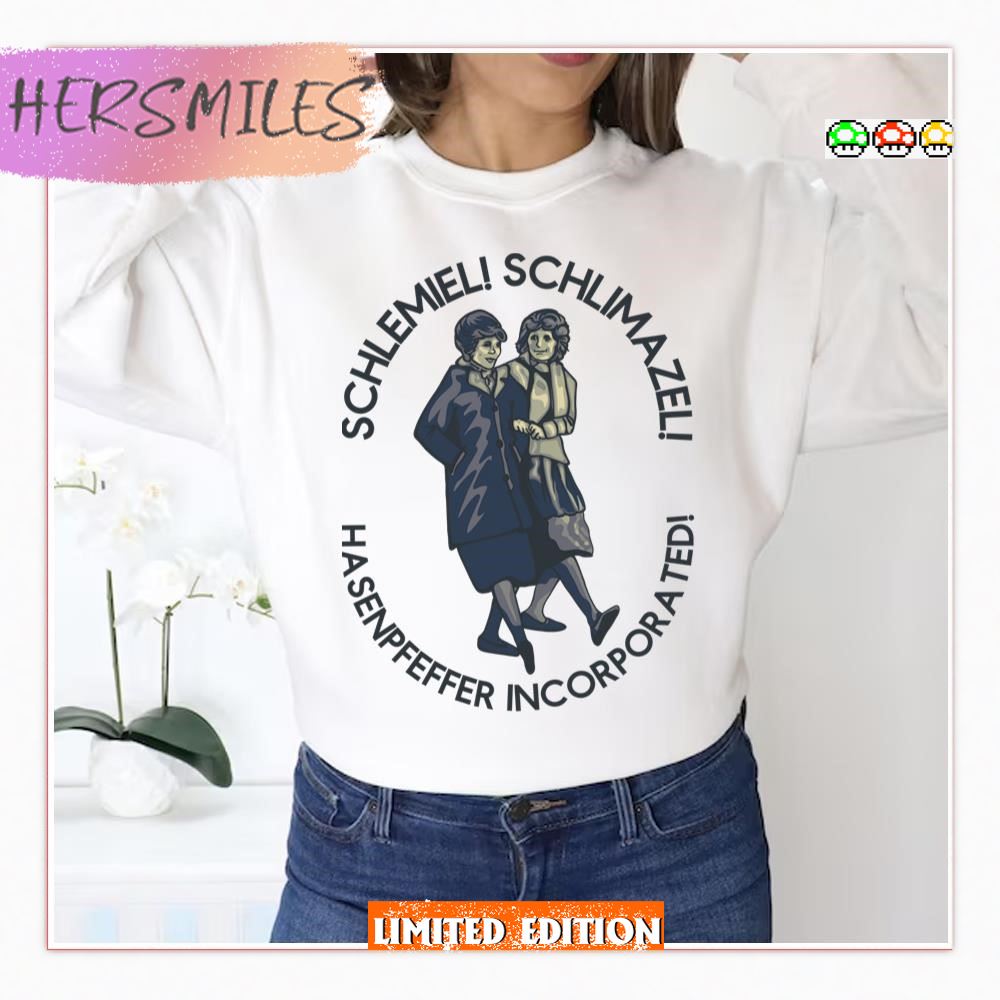 Drawing Of Laverne &amp Shirley T-shirt