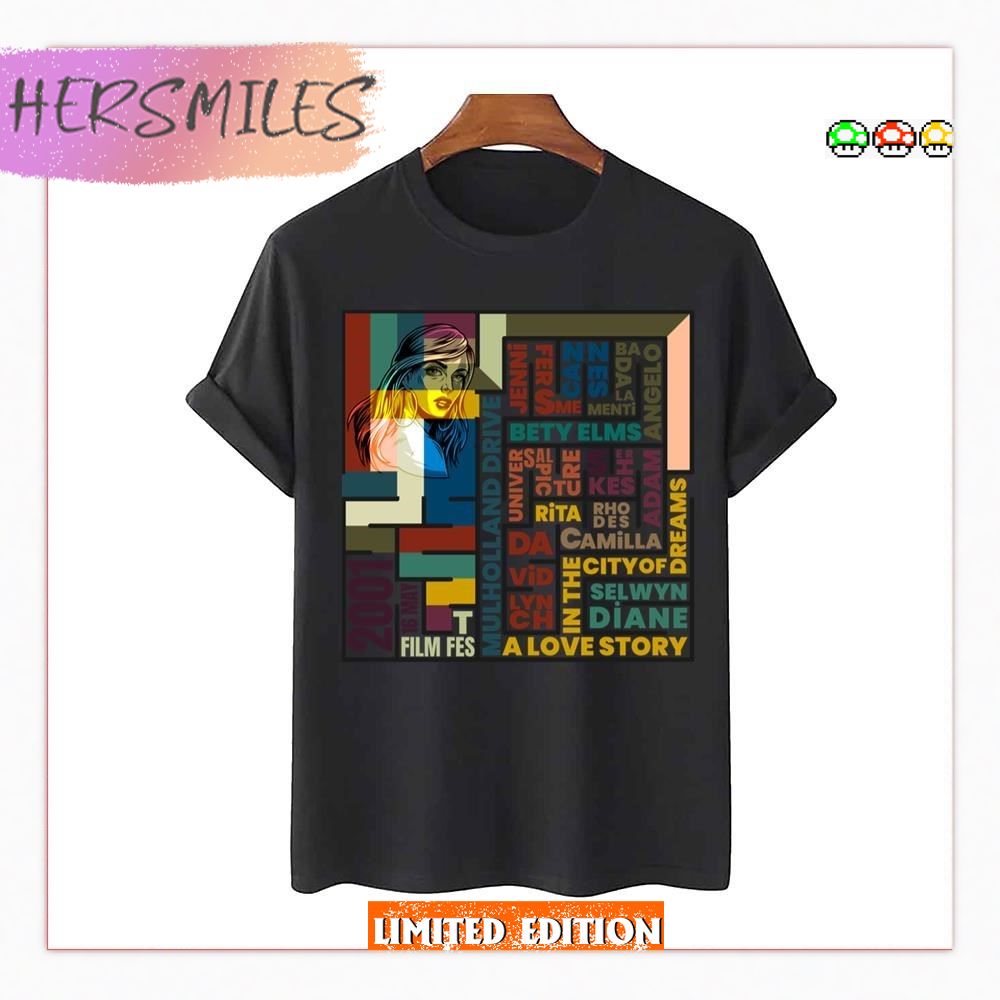 Drive Unique Typographic Mullholland Design T-Shirt
