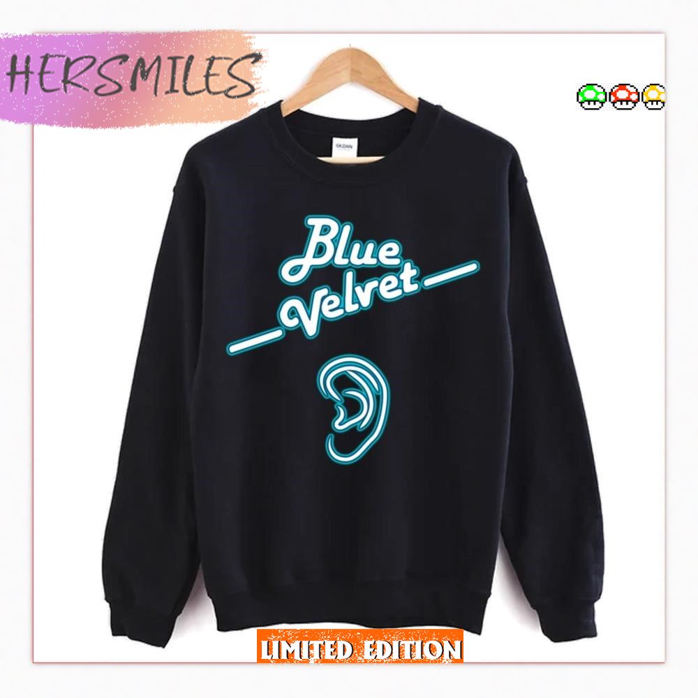 Ear Design Blue Velvet Icon T-Shirt