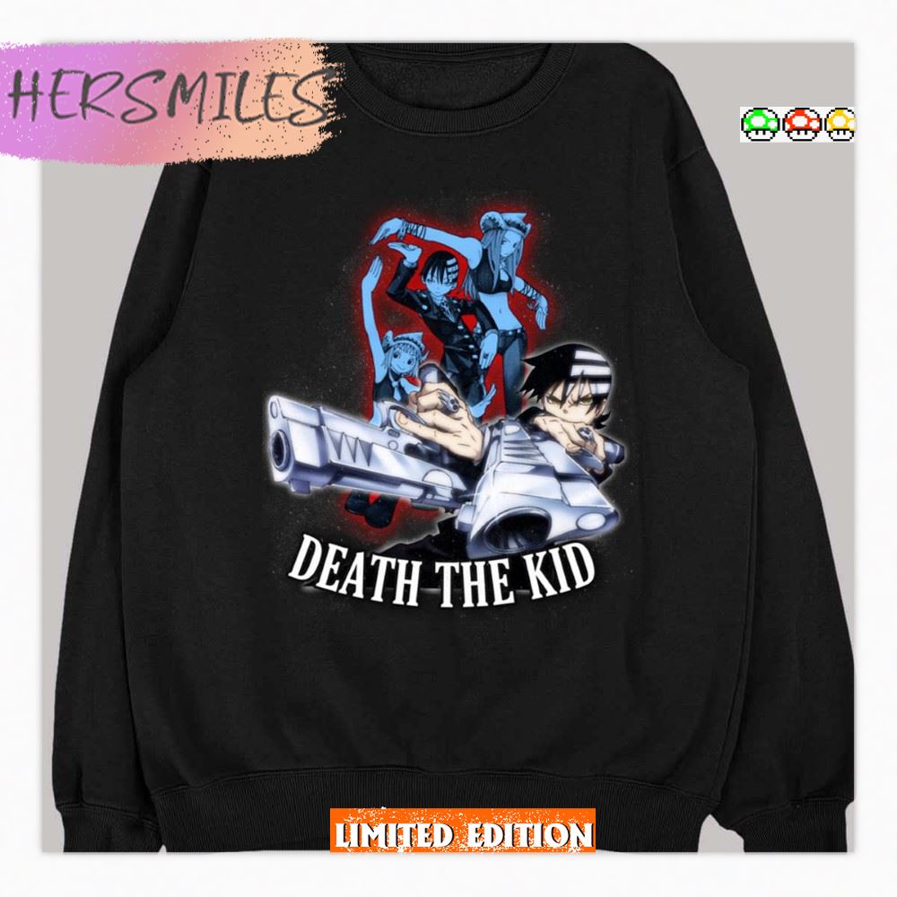 Eater Anime Death The Kid Collage Art T-shirt