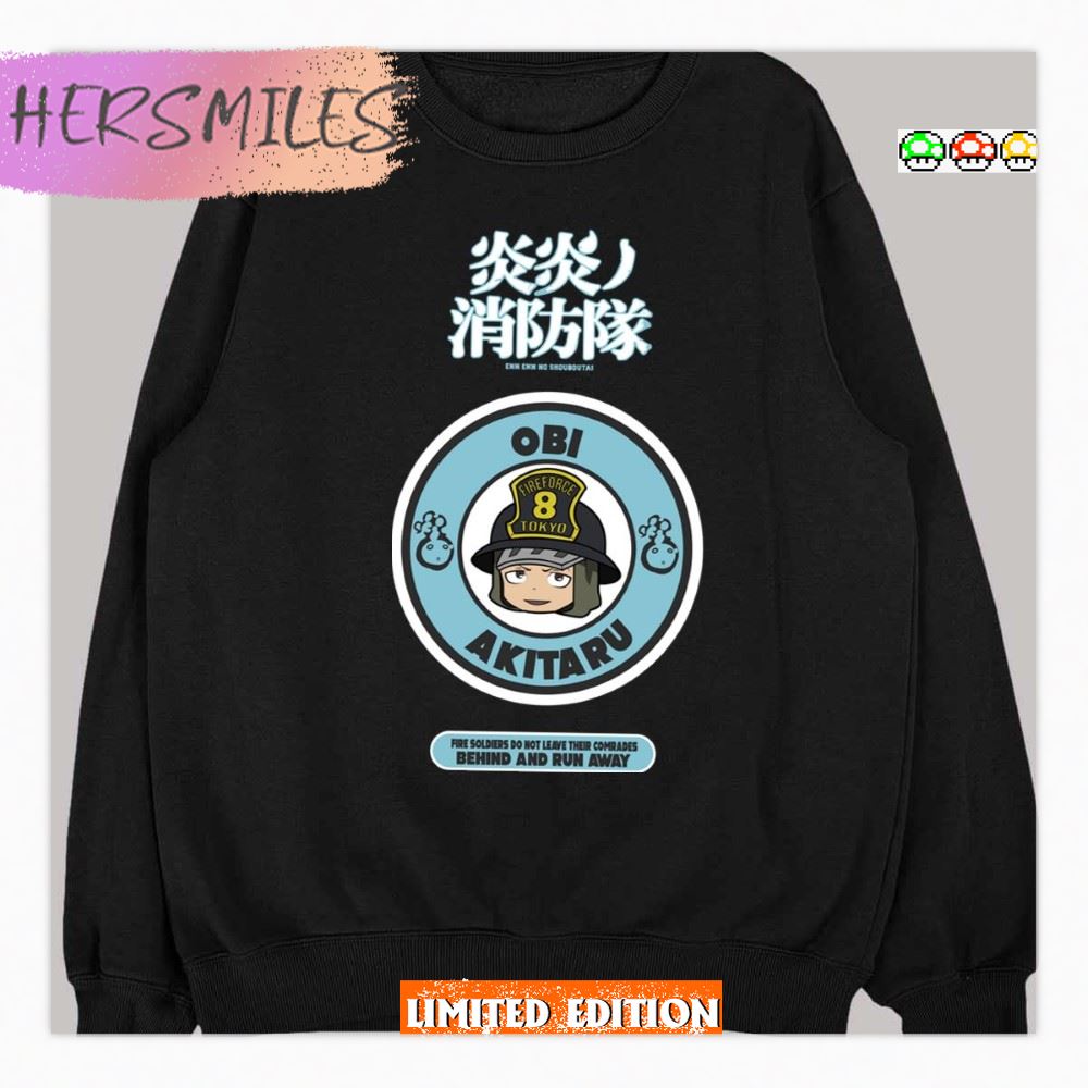 Fire Force Obi Akitaru Chibi T-shirt