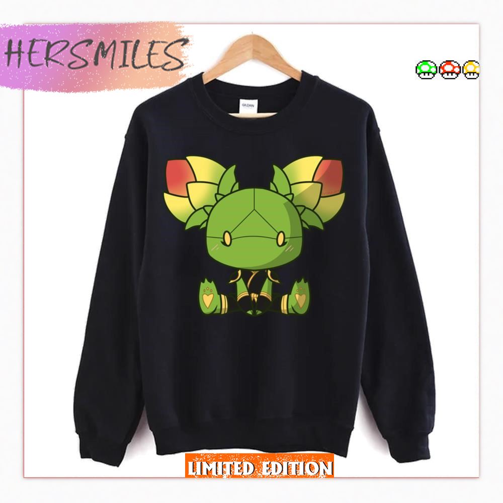 Floral Ears Smol Chibi Bean  T-shirt