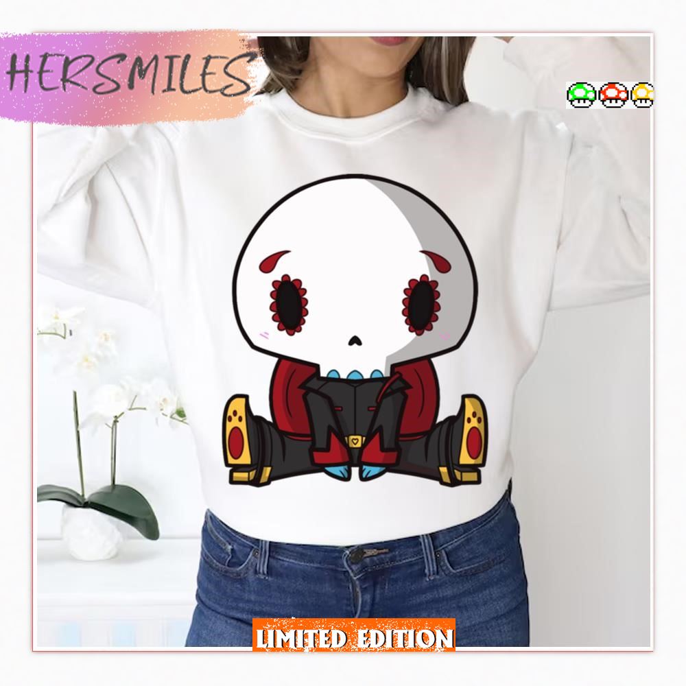 Floral Face Ghost Skylander  T-shirt